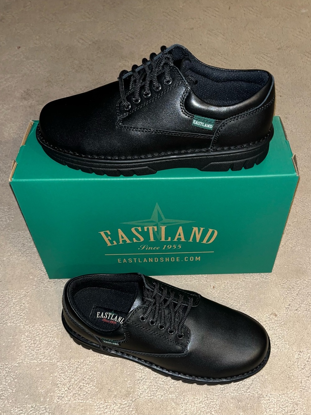 Eastland Plainview Oxfords Black Leather Men’s Size 10